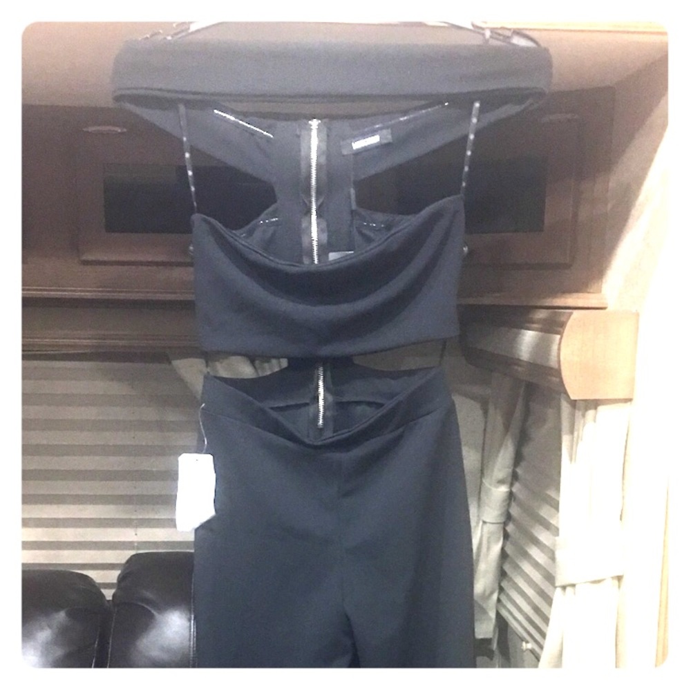 Black misguided jumpsuit